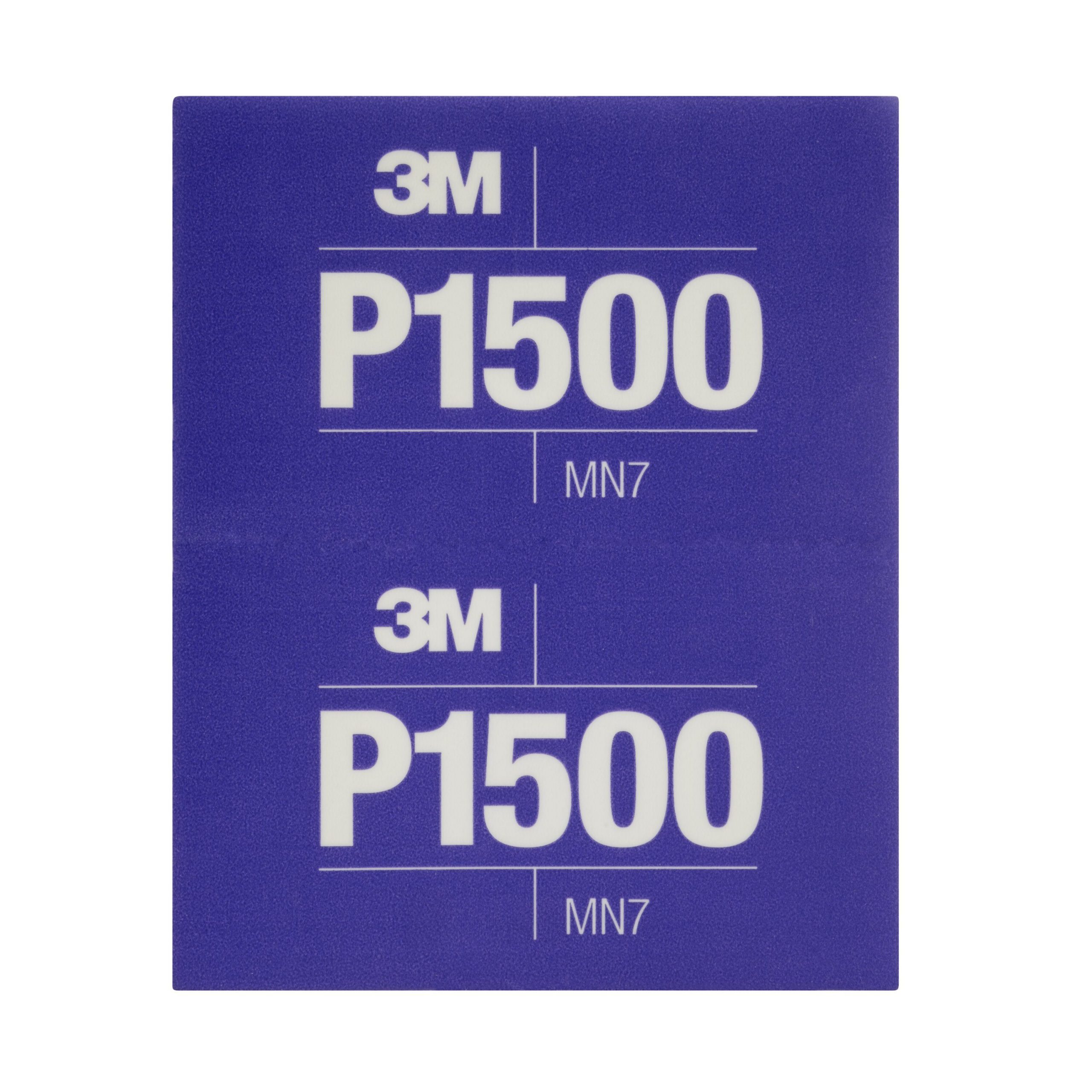 Hoja manual abrasiva flexible 3M Hookit 270J, 140?mm x 171?mm, P1500, PN34343. Caja de 25 unidades.