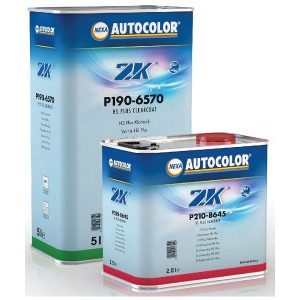 kit barniz de 2 componentes marca nexa autocolor. pack barniz y catalizador para reparaciones de pintura en vehículos